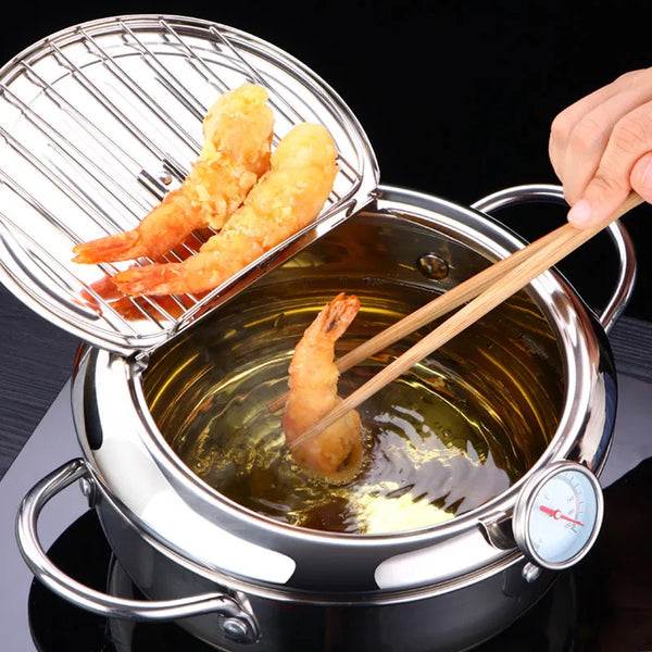 "LMETJMA Japanese Deep Frying Pot"