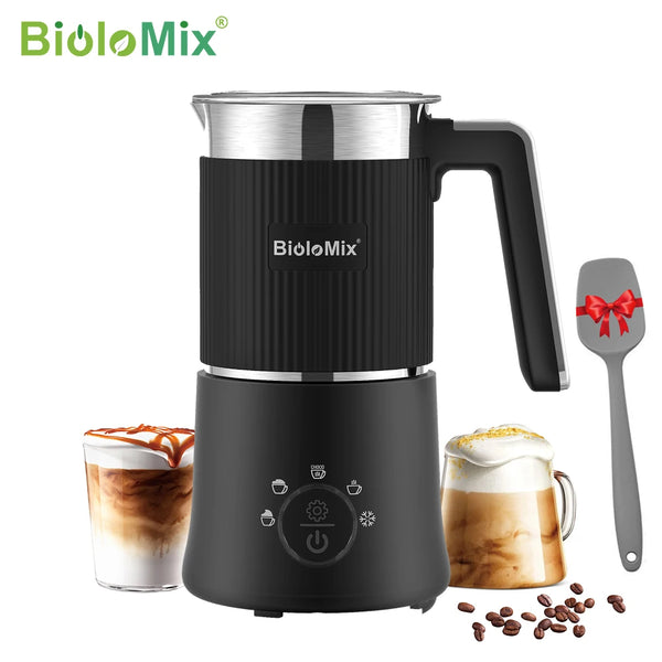 "BioloMix 5-in-1 Milk Frother & Steamer"