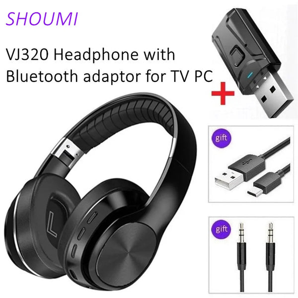 "Bluetooth 5.0 Wireless Headphones with Mic & TF Card"